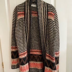 Pink rose sweater.  Large.